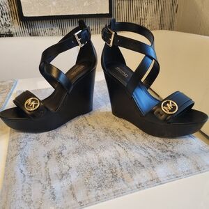 Michael Kors Carmen Wedge Sandal with Box